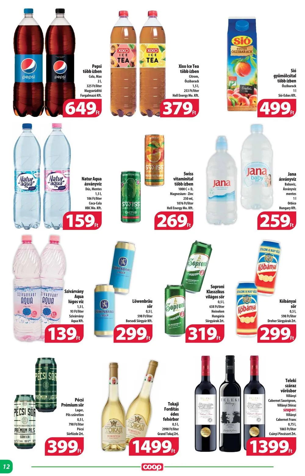 Coop akciós újság Alföld 10.26–10.31 – 12. oldal