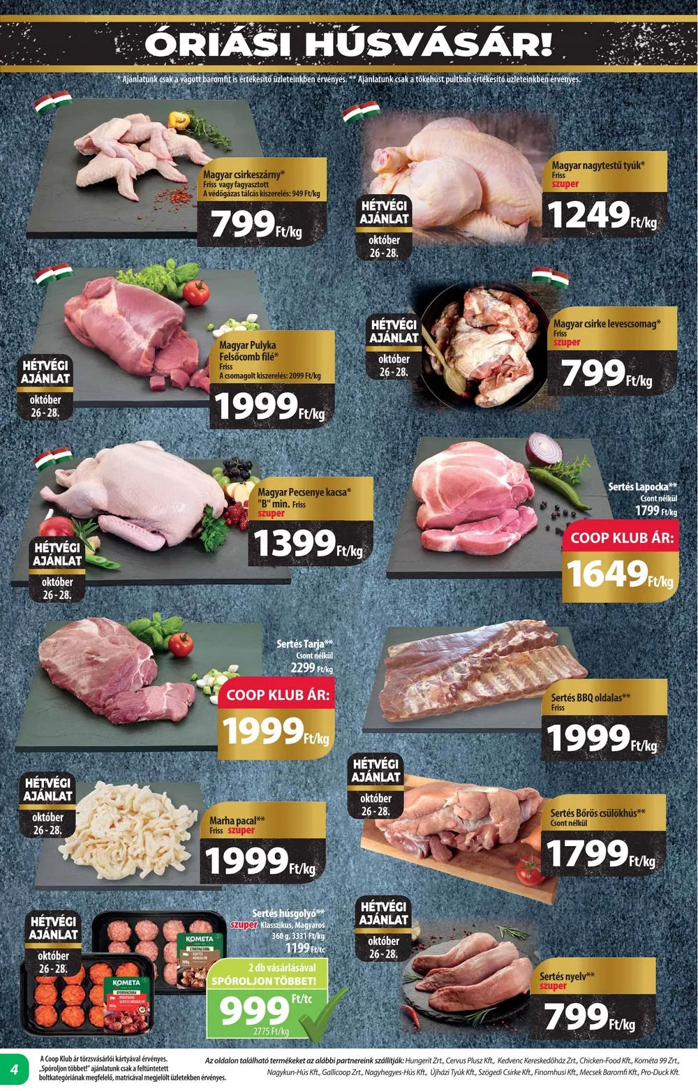 Coop akciós újság Alföld 10.26–10.31 – 4. oldal