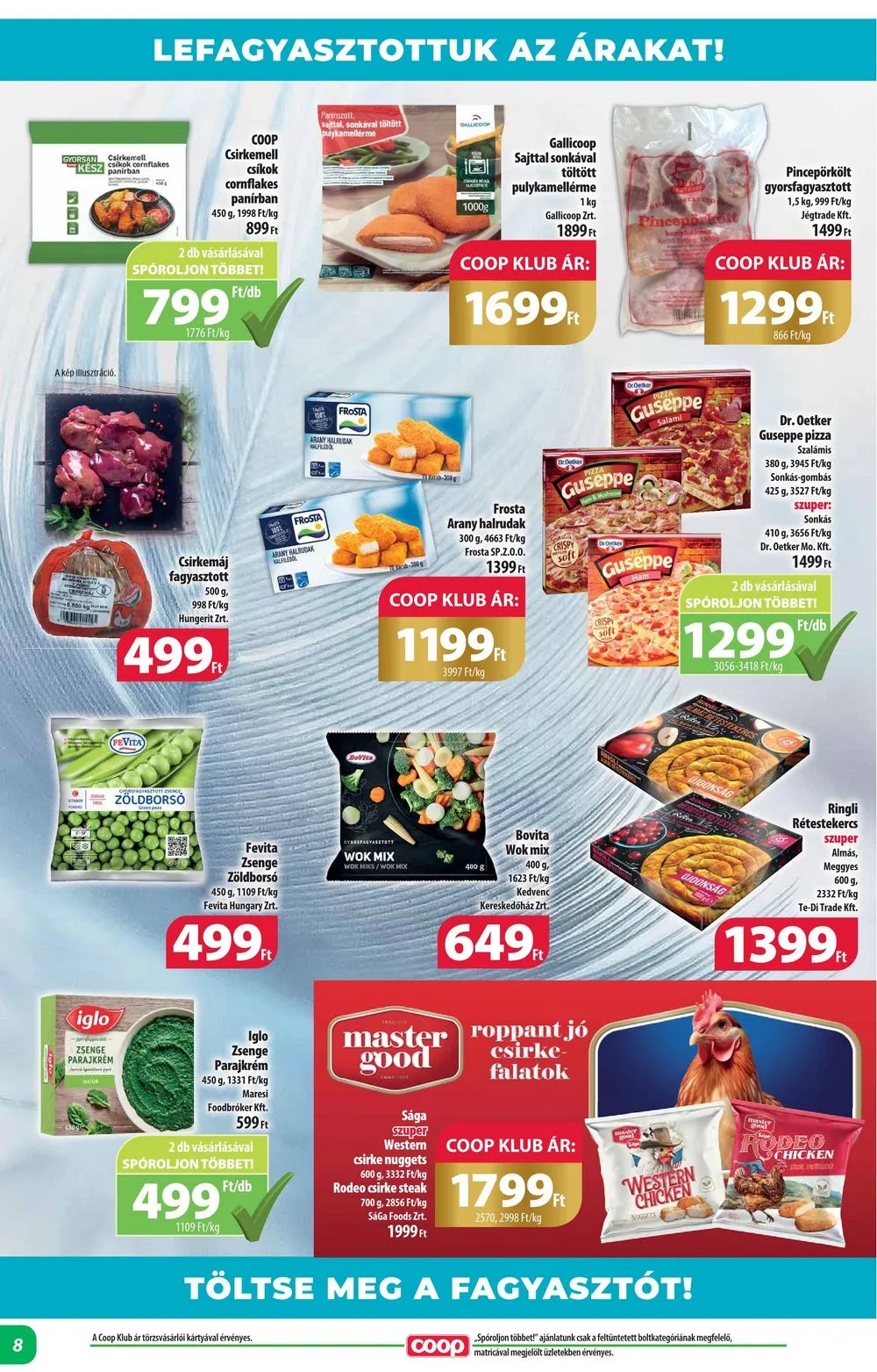Coop akciós újság Alföld 10.26–10.31 – 8. oldal