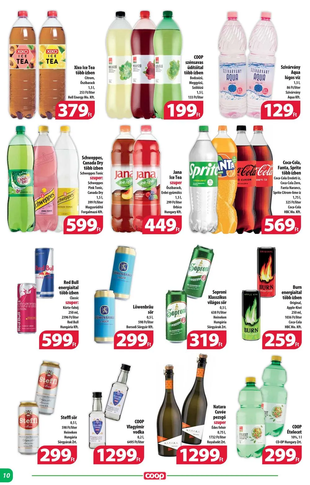 Coop akciós újság Alföld 11.16–11.22 – 10. oldal