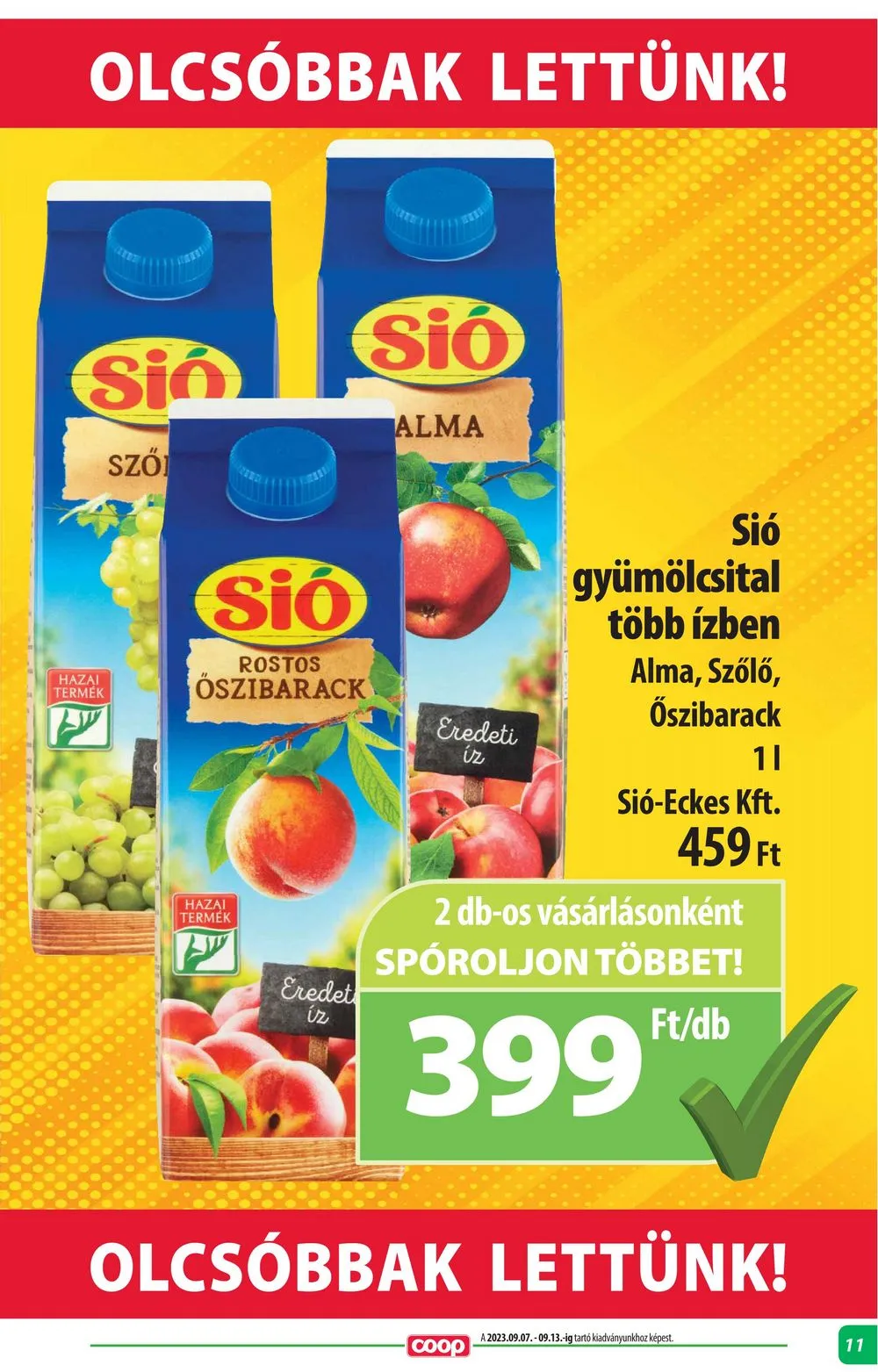 Coop akciós újság Alföld 11.16–11.22 – 11. oldal
