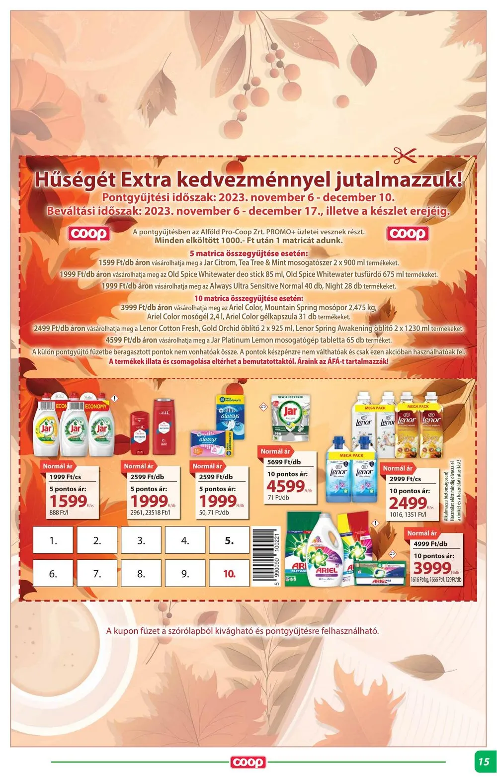 Coop akciós újság Alföld 11.16–11.22 – 15. oldal