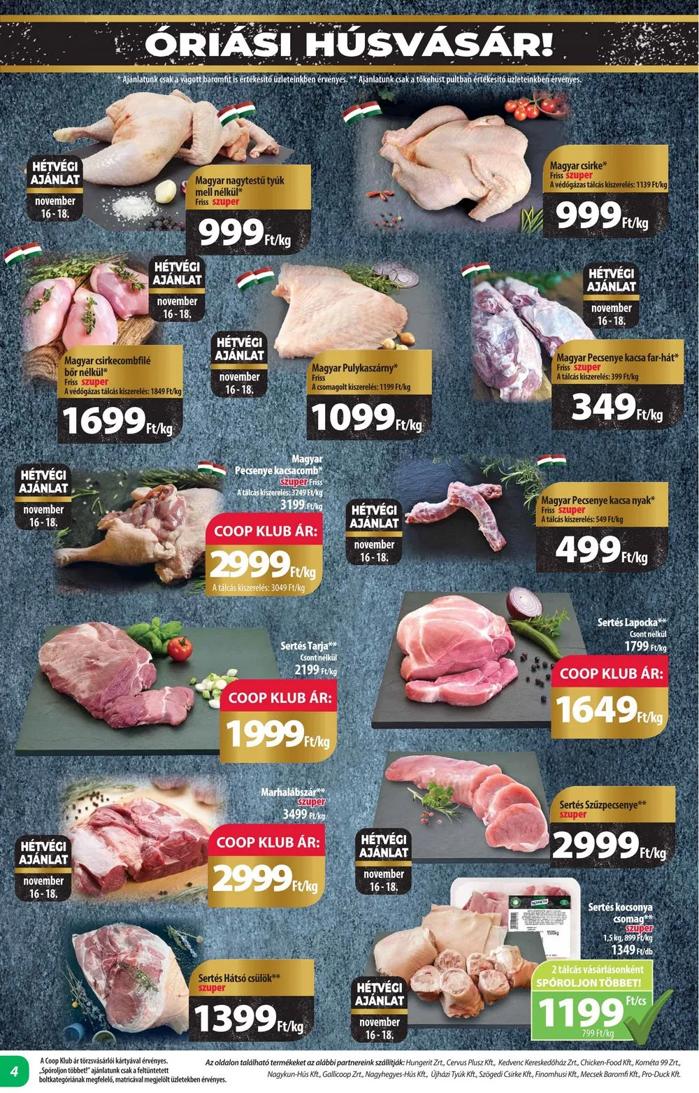 Coop akciós újság Alföld 11.16–11.22 – 4. oldal