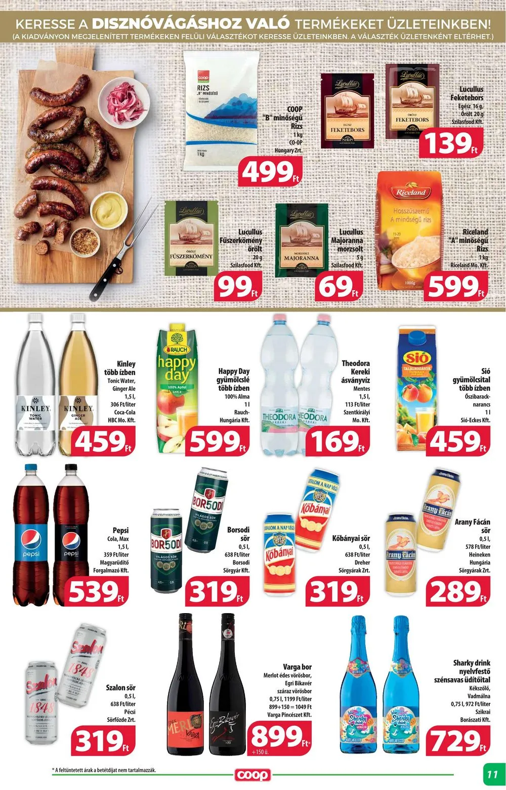 Coop akciós újság Alföld 11.23–11.29 – 11. oldal