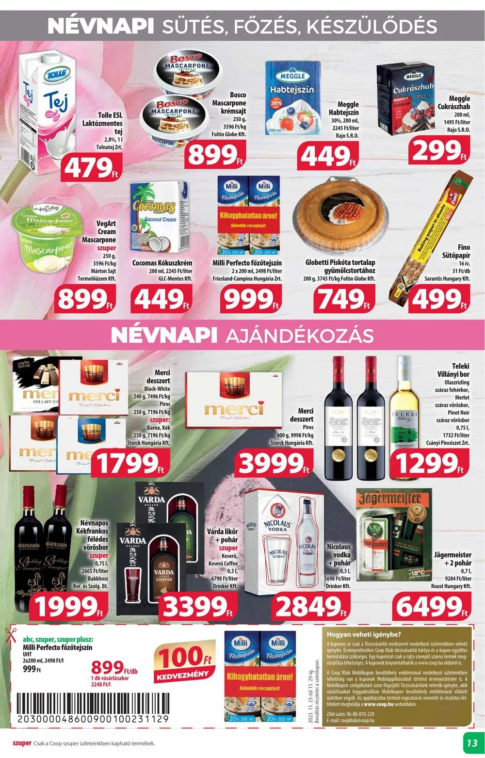 Coop akciós újság Alföld 11.23–11.29 – 13. oldal