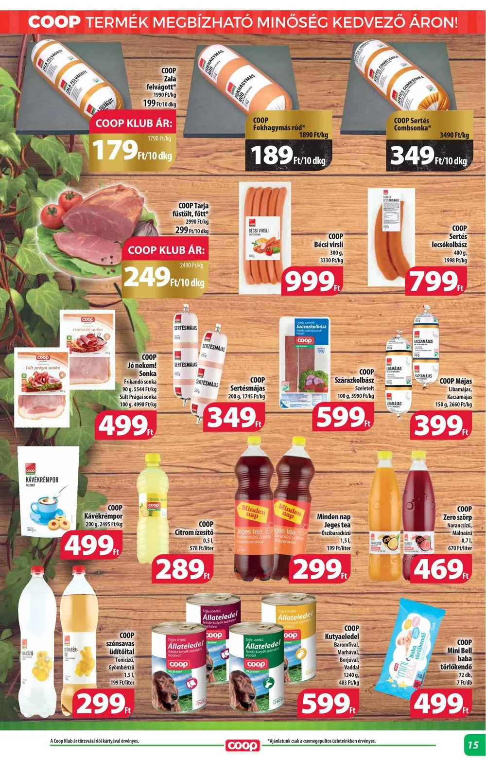 Coop akciós újság Alföld 11.23–11.29 – 15. oldal