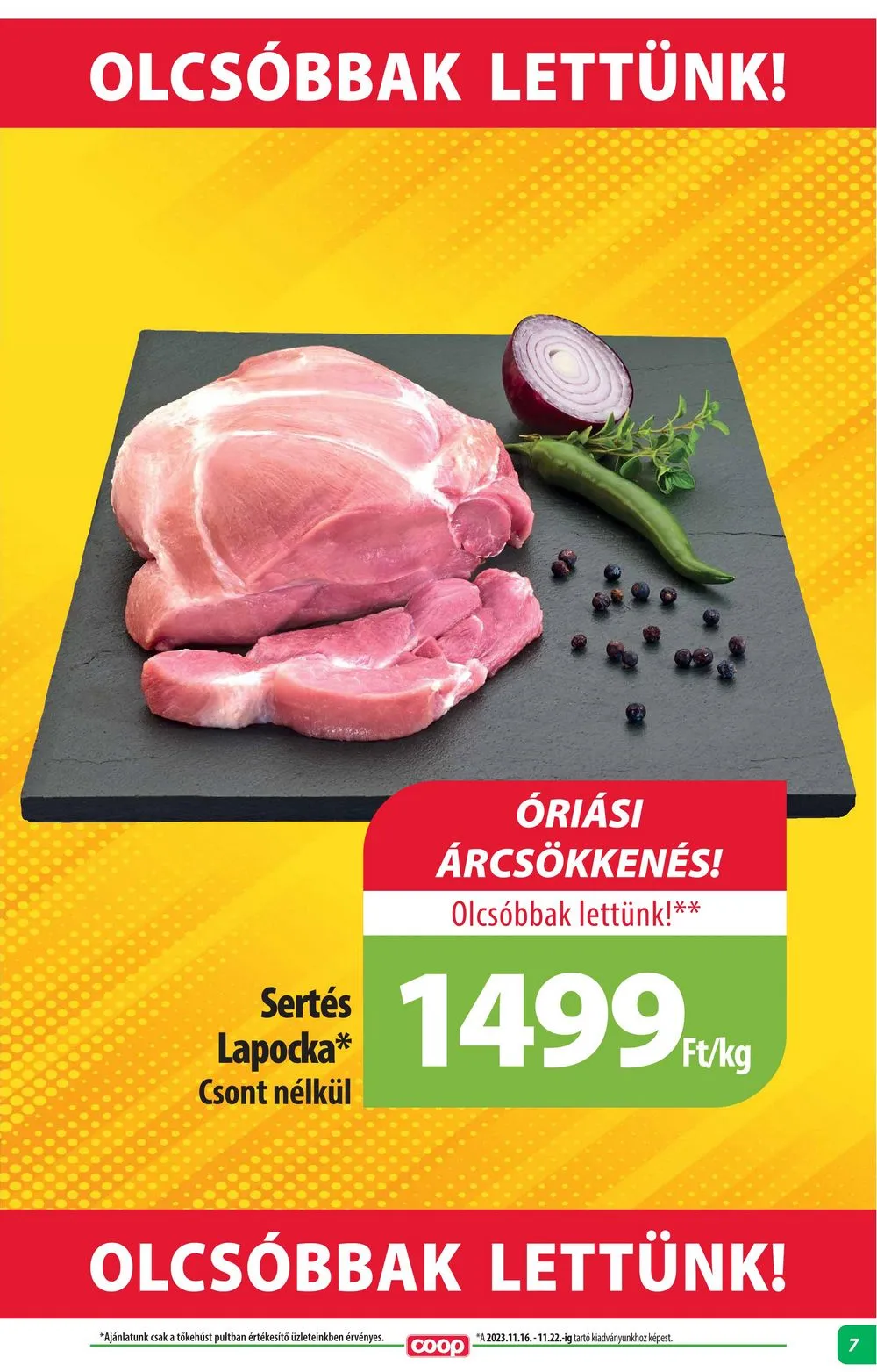 Coop akciós újság Alföld 11.23–11.29 – 7. oldal