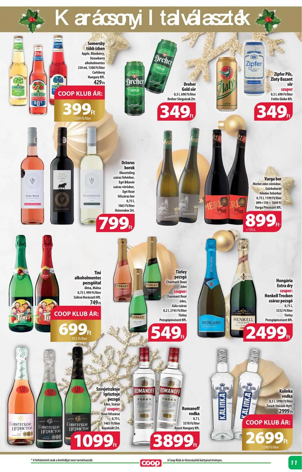 Coop akciós újság Alföld 12.14–12.20 – 11. oldal