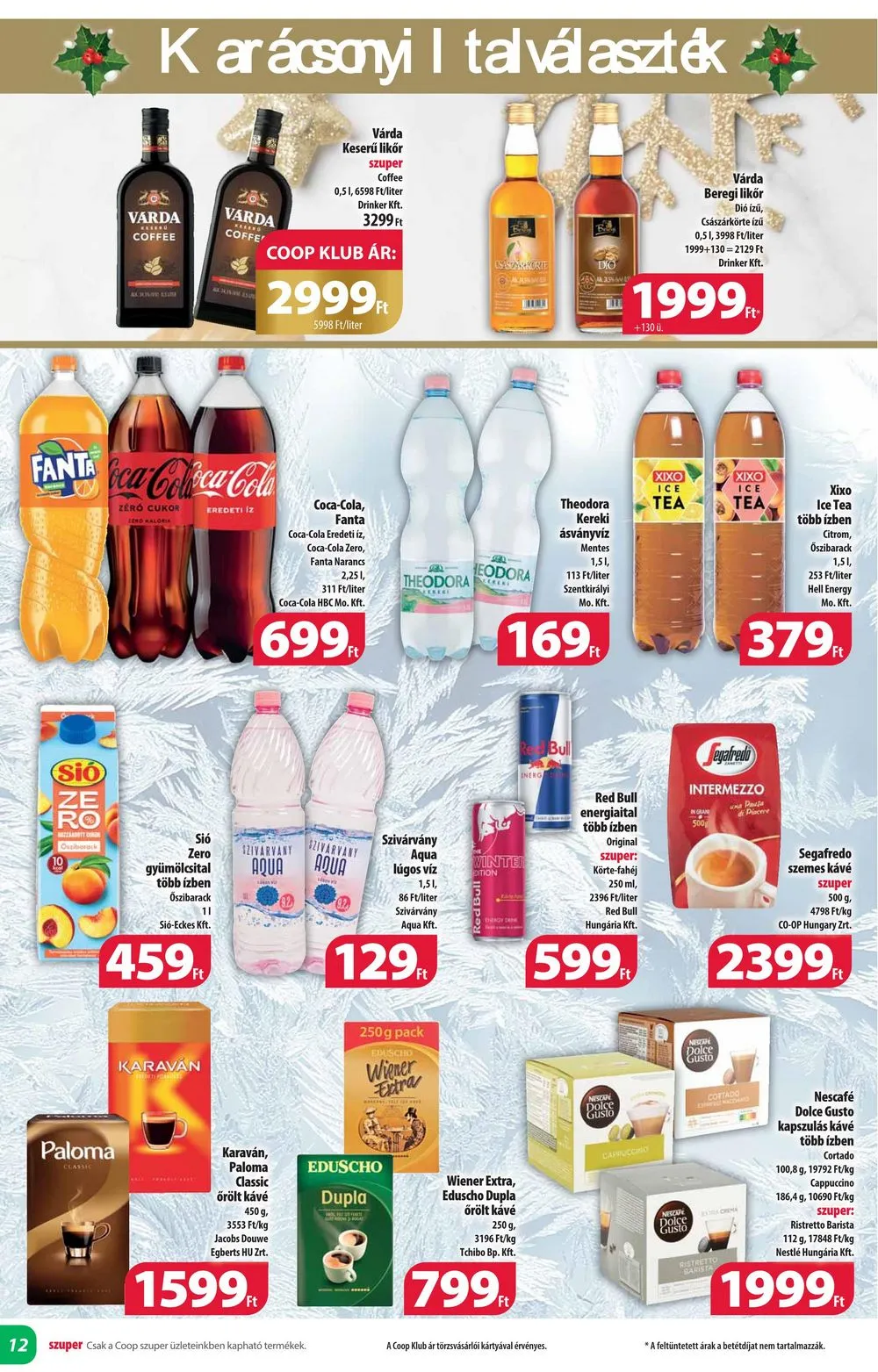 Coop akciós újság Alföld 12.14–12.20 – 12. oldal
