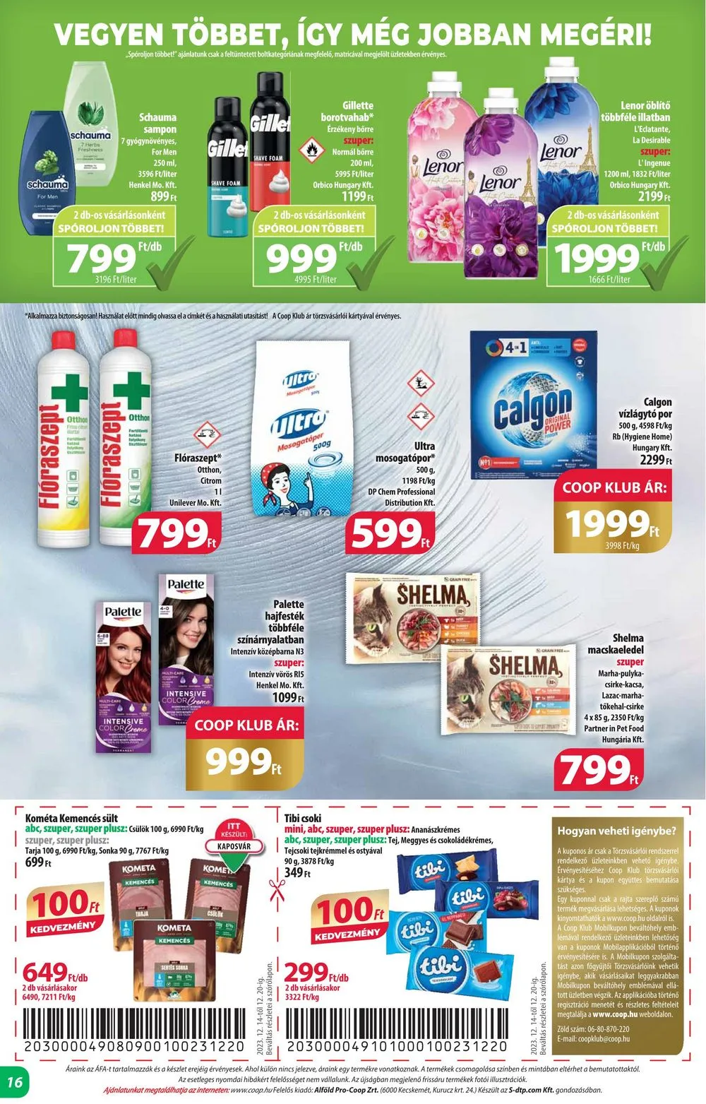 Coop akciós újság Alföld 12.14–12.20 – 16. oldal