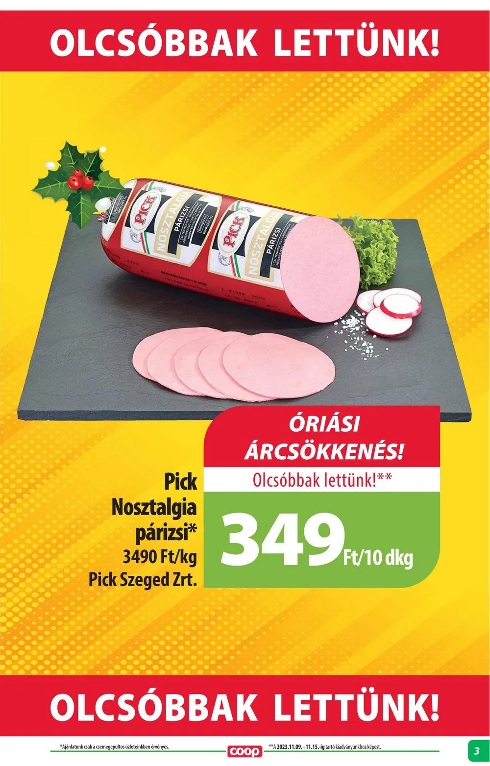 Coop akciós újság Alföld 12.14–12.20 – 3. oldal