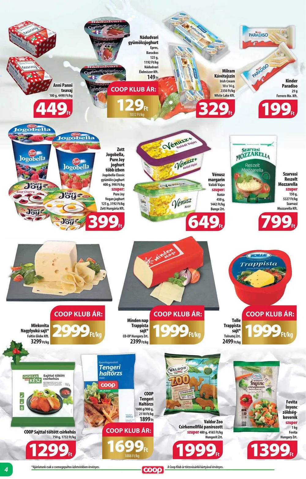Coop akciós újság Alföld 12.14–12.20 – 4. oldal