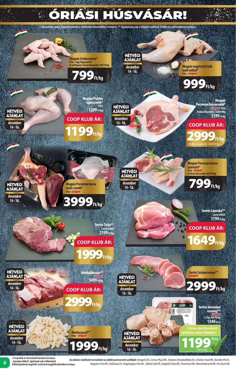 Coop akciós újság Alföld 12.14–12.20 – 6. oldal