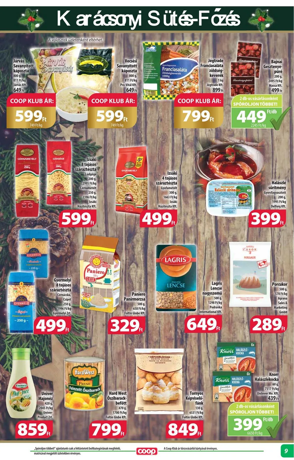 Coop akciós újság Alföld 12.14–12.20 – 9. oldal