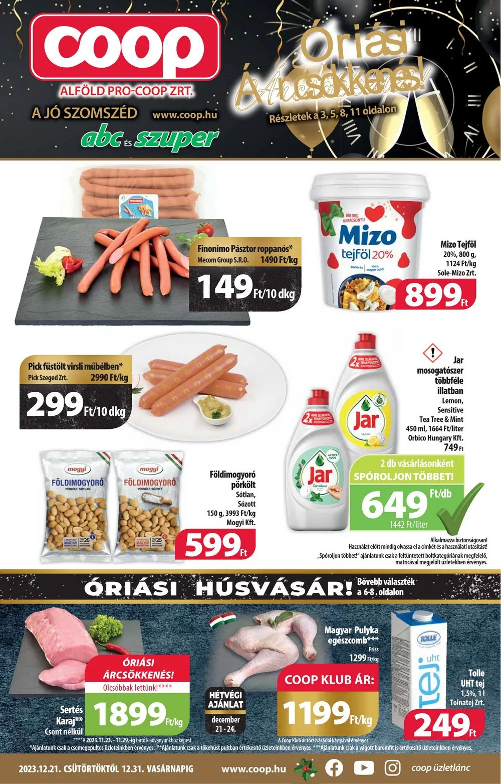 Coop akciós újság Alföld 12.21–12.31