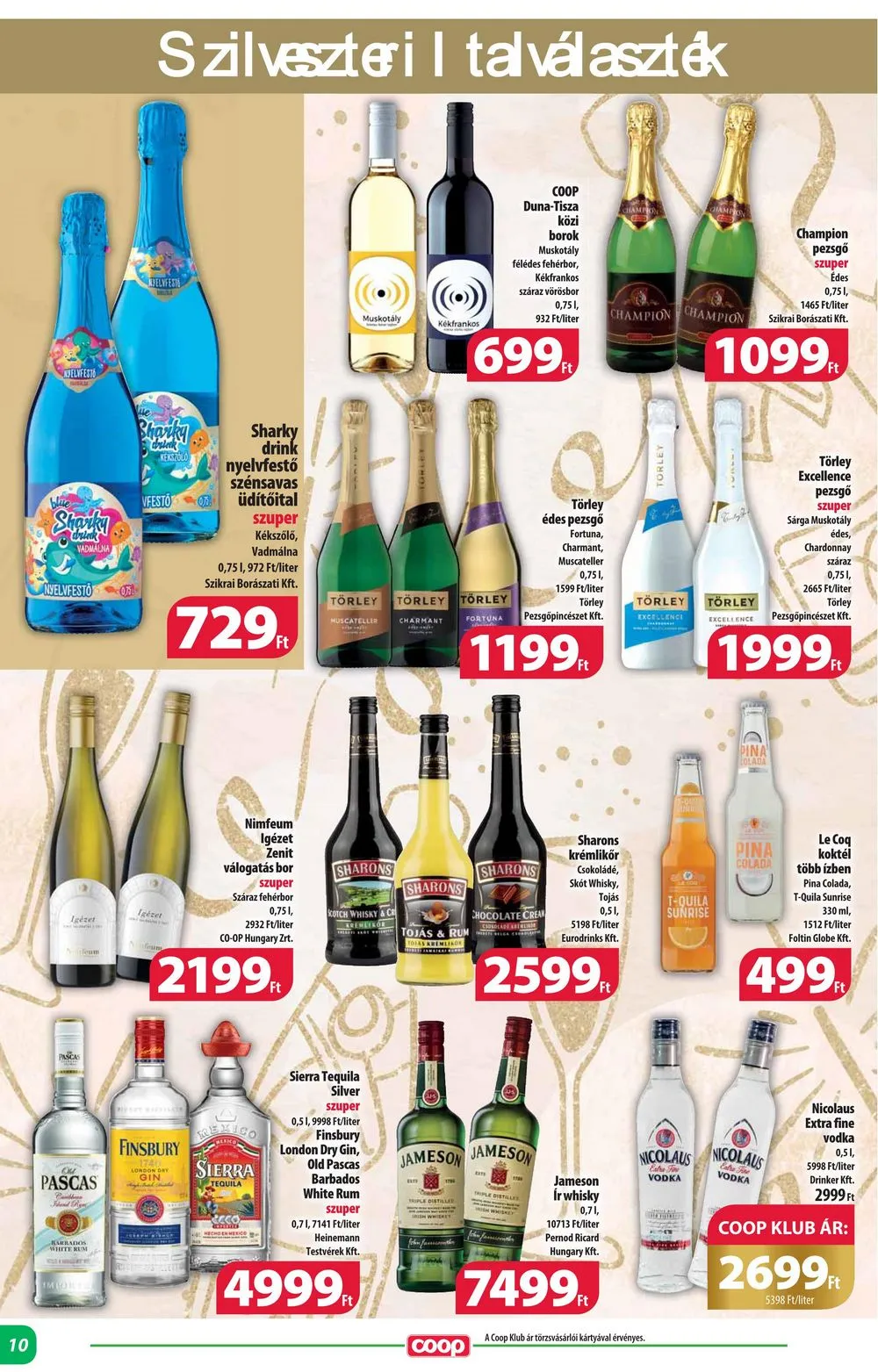 Coop akciós újság Alföld 12.21–12.31 – 10. oldal