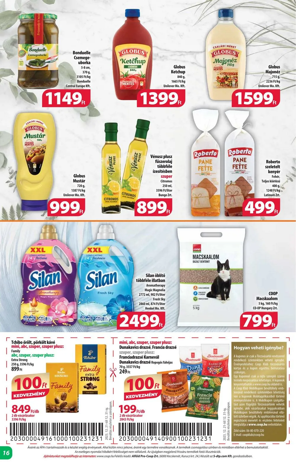 Coop akciós újság Alföld 12.21–12.31 – 16. oldal