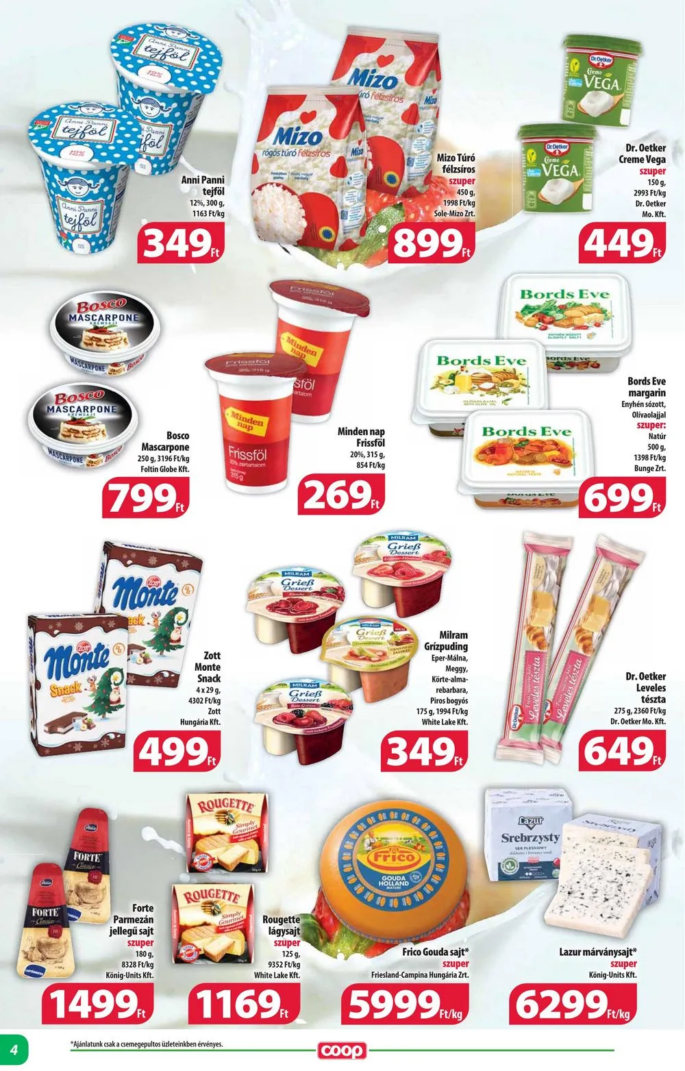 Coop akciós újság Alföld 12.21–12.31 – 4. oldal