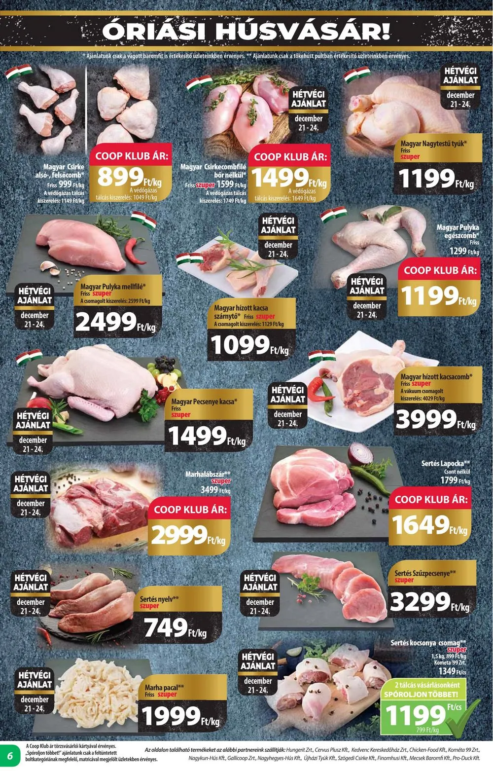 Coop akciós újság Alföld 12.21–12.31 – 6. oldal
