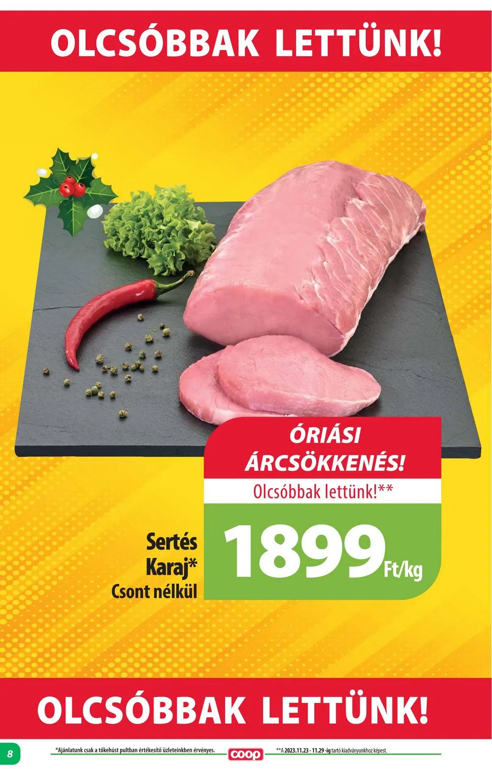 Coop akciós újság Alföld 12.21–12.31 – 8. oldal