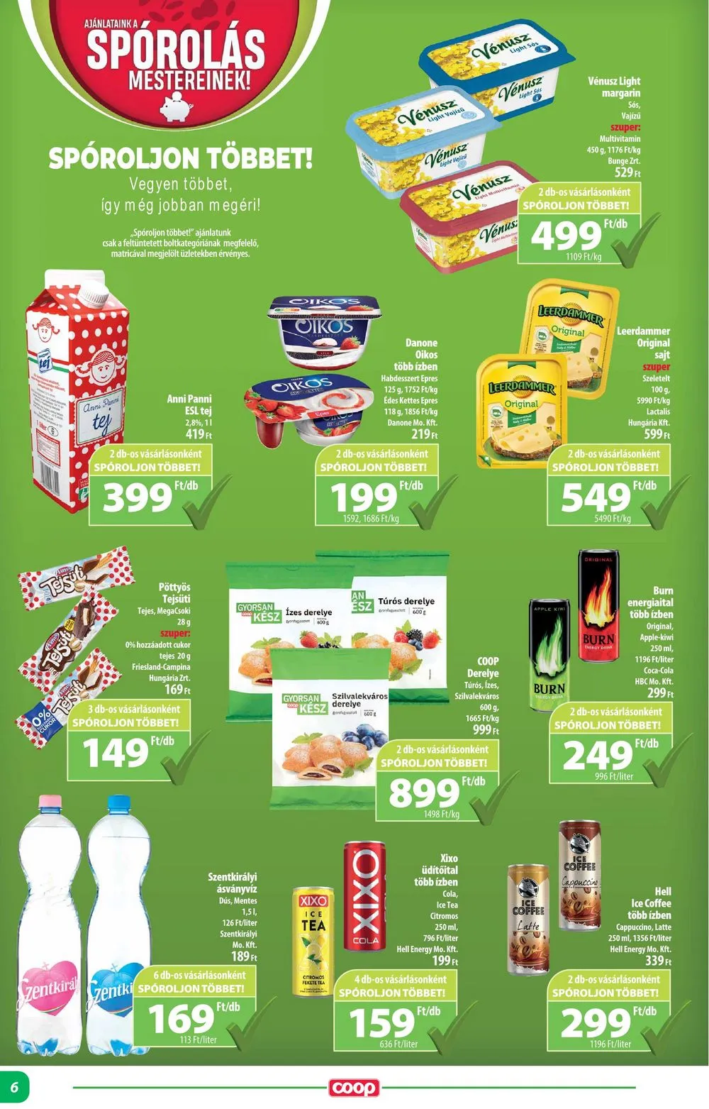 Coop akciós újság Alföld 01.18–01.24 – 6. oldal