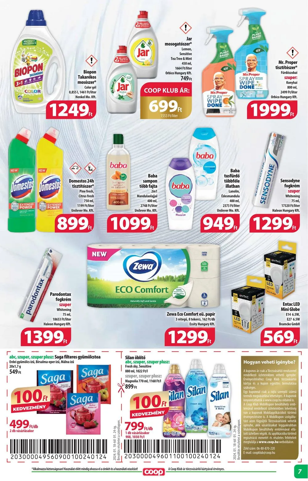 Coop akciós újság Alföld 01.18–01.24 – 7. oldal
