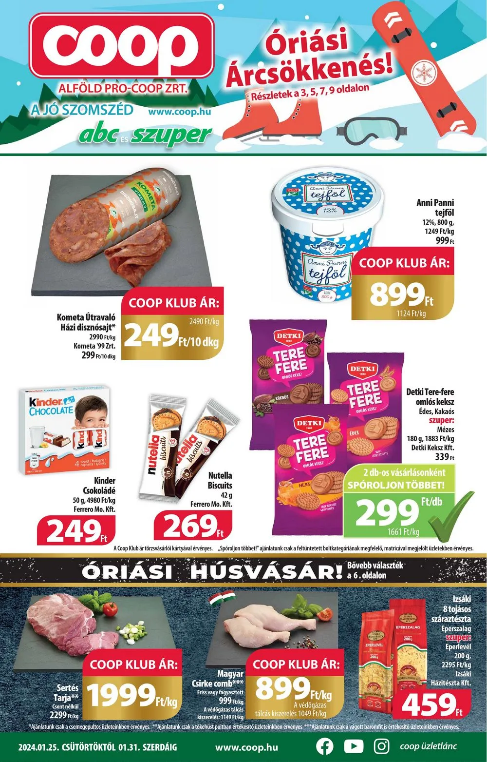 Coop akciós újság Alföld 01.25–01.31