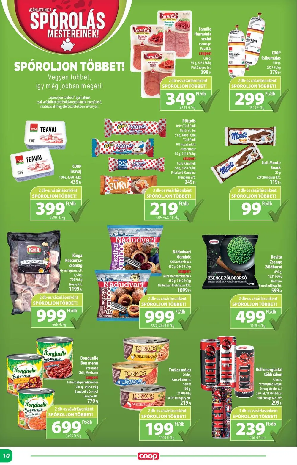Coop akciós újság Alföld 01.25–01.31 – 10. oldal