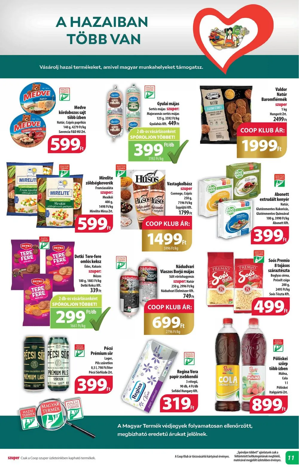 Coop akciós újság Alföld 01.25–01.31 – 11. oldal