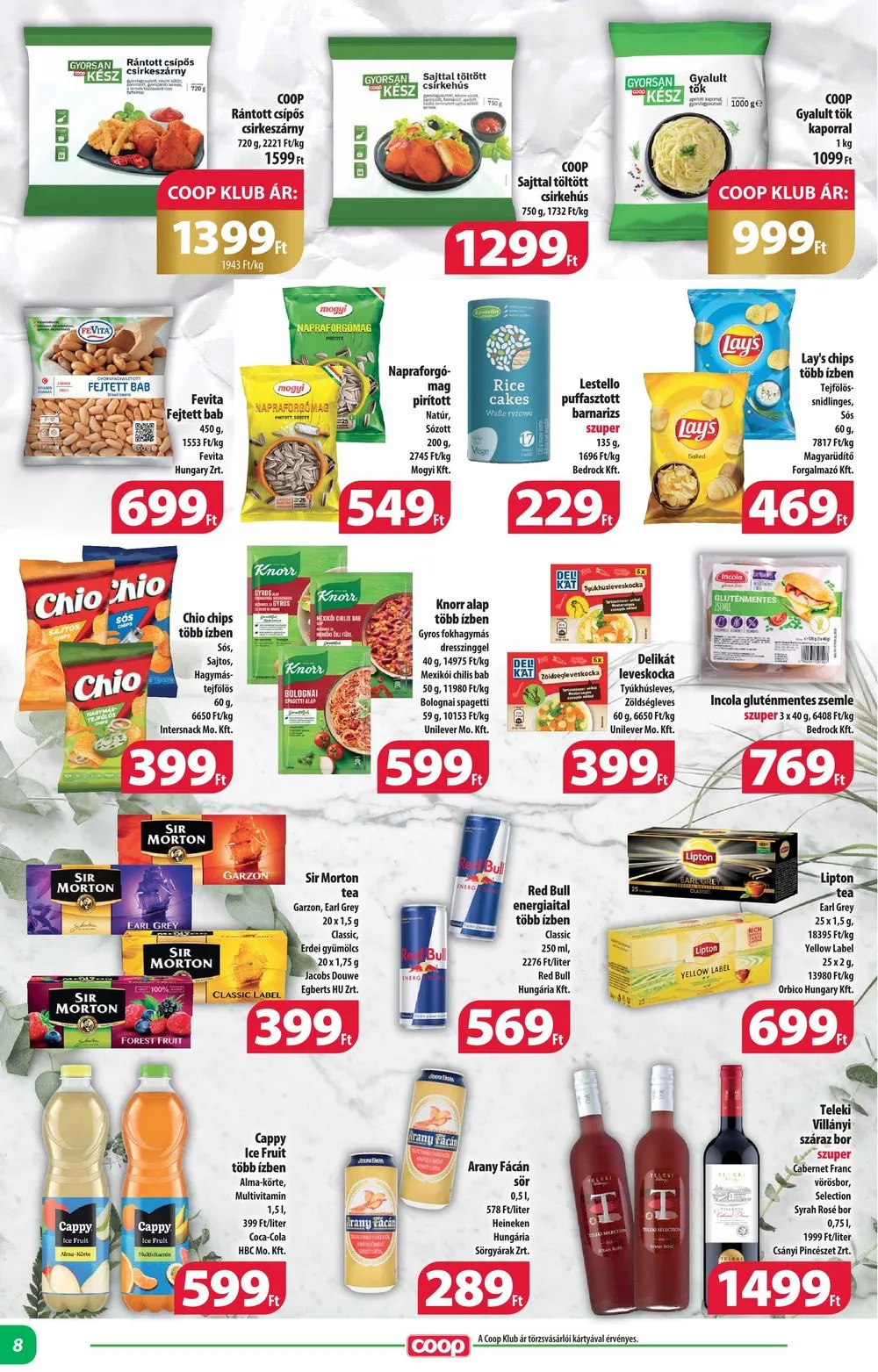 Coop akciós újság Alföld 01.25–01.31 – 8. oldal