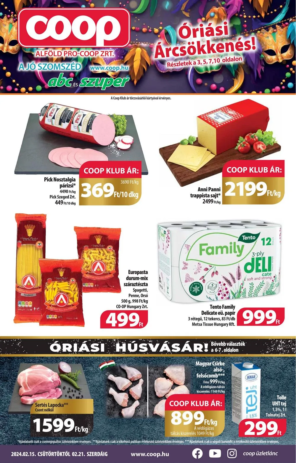 Coop akciós újság Alföld 02.15–02.21