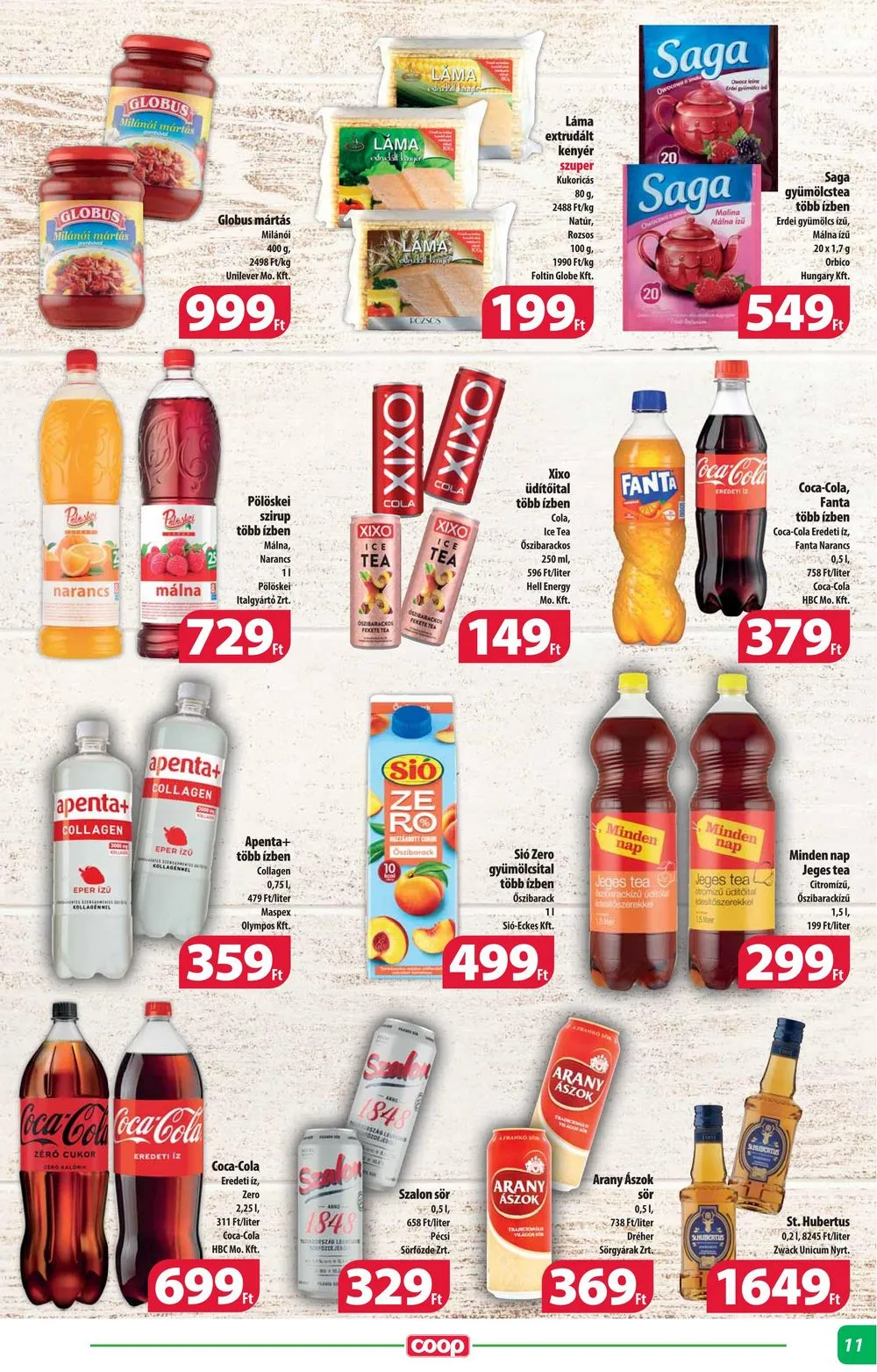 Coop akciós újság Alföld 02.15–02.21 – 11. oldal
