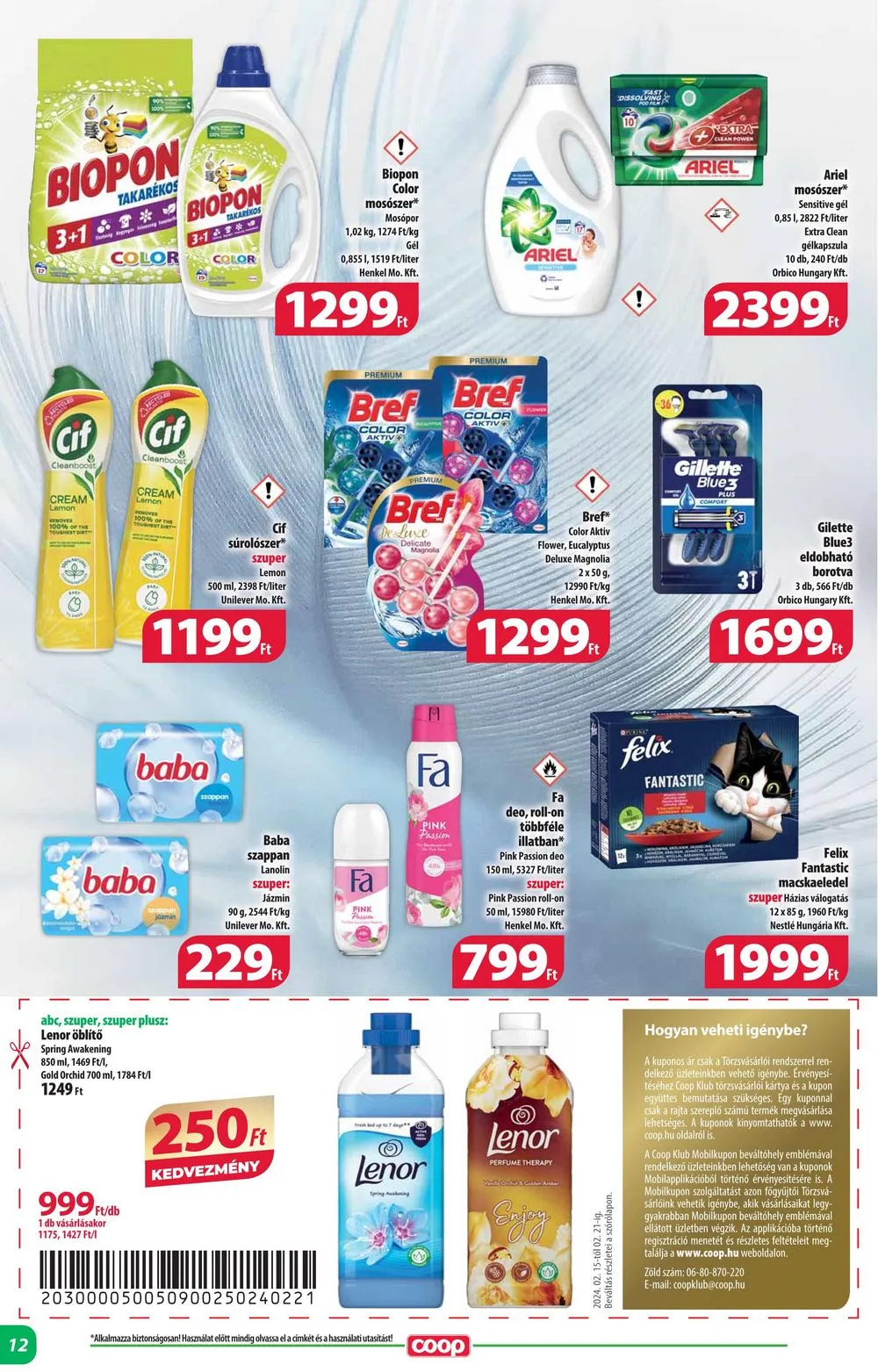 Coop akciós újság Alföld 02.15–02.21 – 12. oldal
