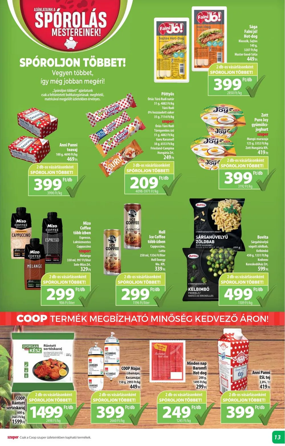 Coop akciós újság Alföld 02.15–02.21 – 13. oldal