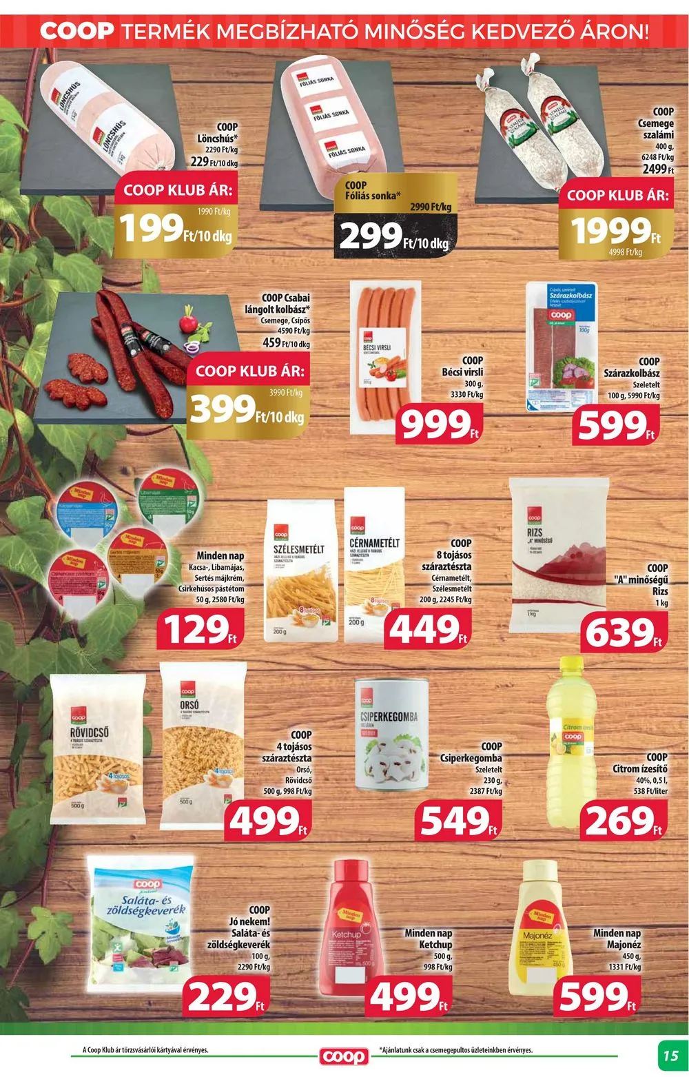 Coop akciós újság Alföld 02.15–02.21 – 15. oldal