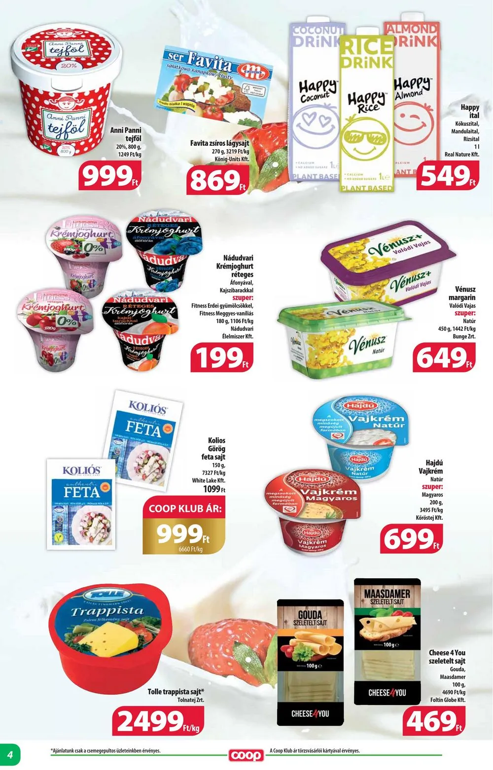 Coop akciós újság Alföld 02.15–02.21 – 4. oldal