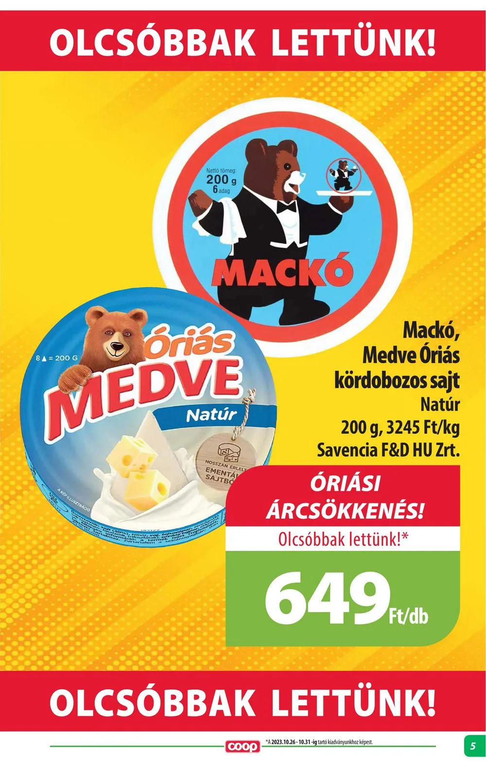 Coop akciós újság Alföld 02.15–02.21 – 5. oldal