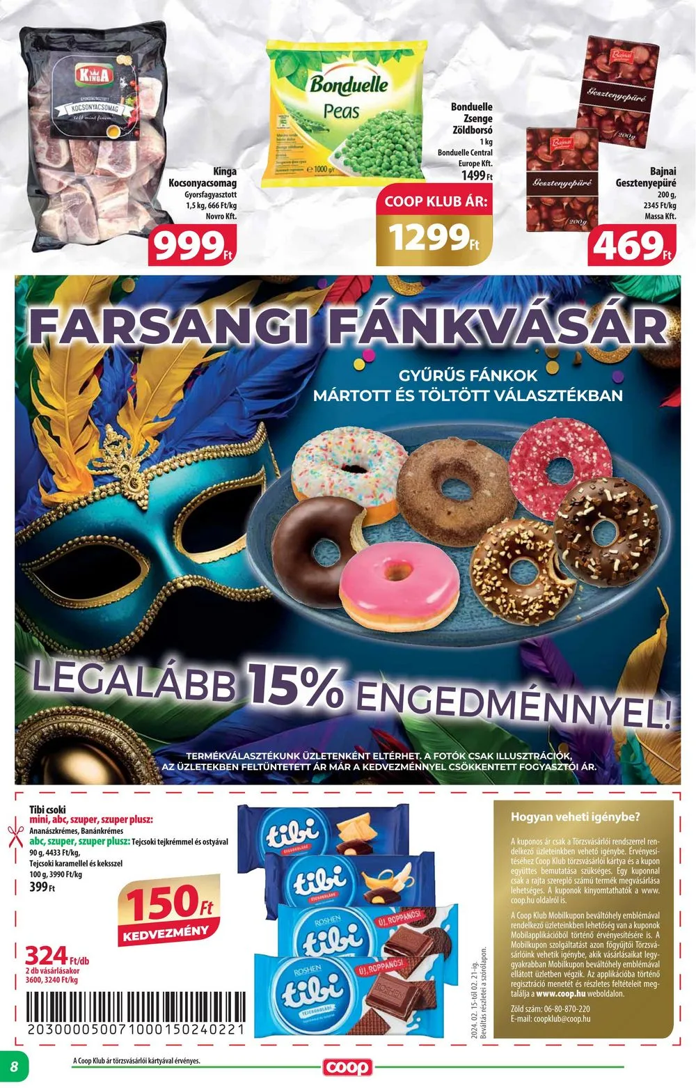 Coop akciós újság Alföld 02.15–02.21 – 8. oldal