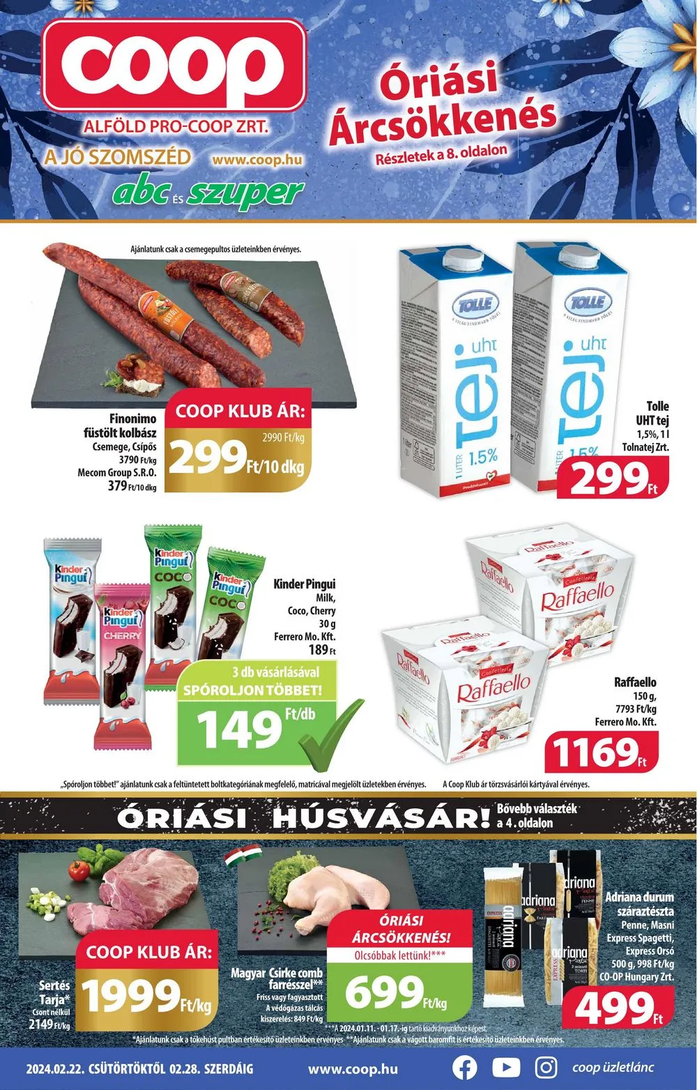 Coop akciós újság Alföld 02.22–02.28