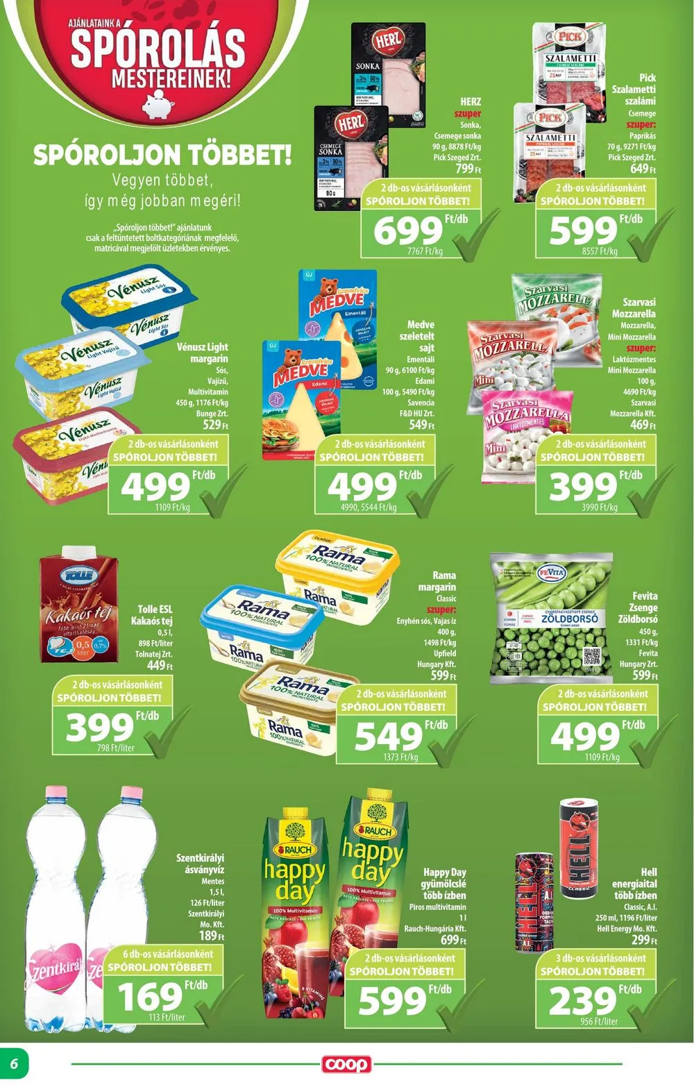Coop akciós újság Alföld 02.22–02.28 – 6. oldal