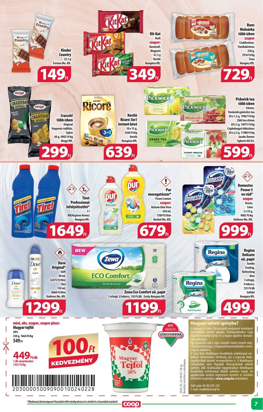 Coop akciós újság Alföld 02.22–02.28 – 7. oldal