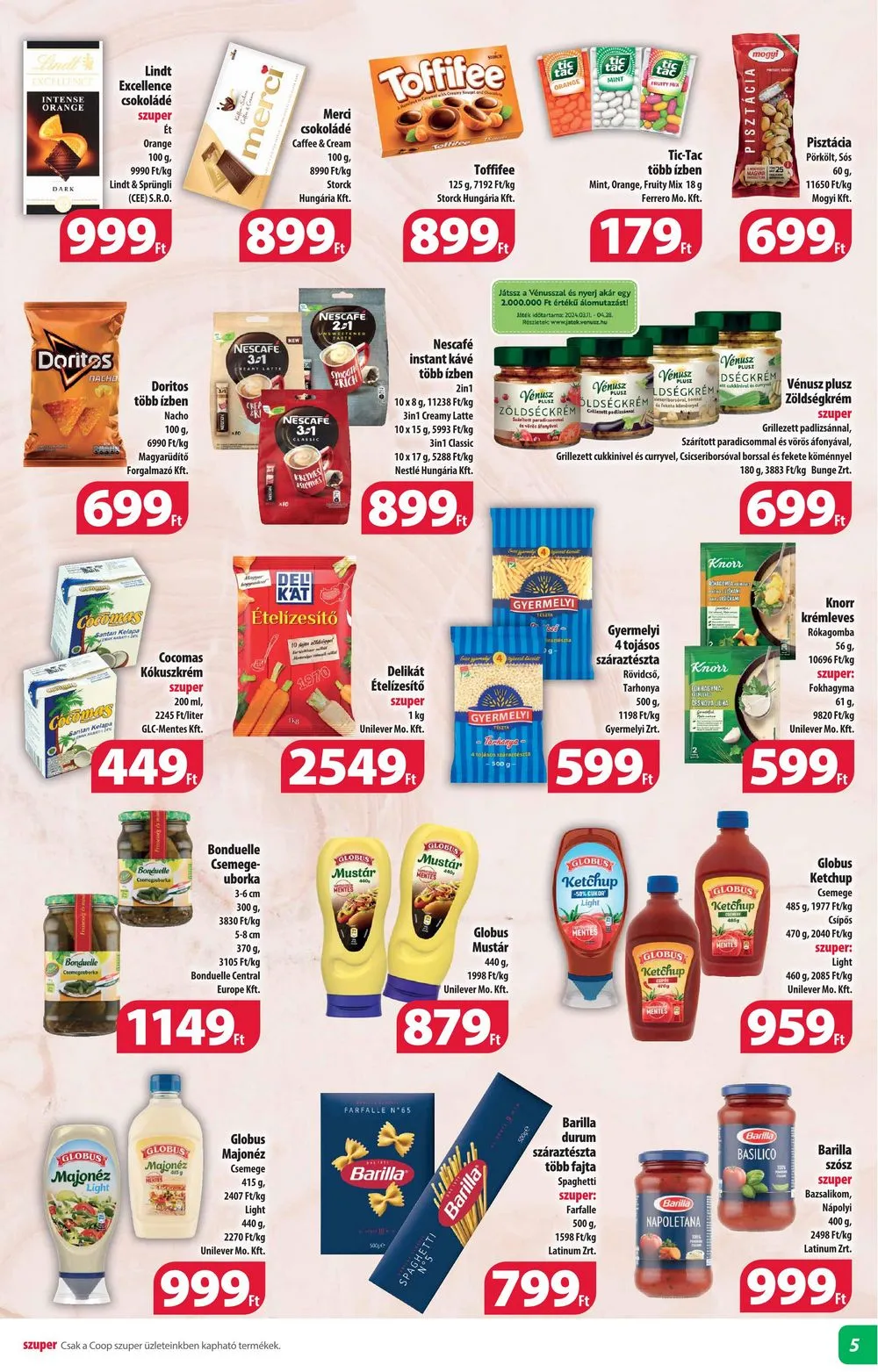 Coop akciós újság Alföld 03.14–03.20 – 5. oldal