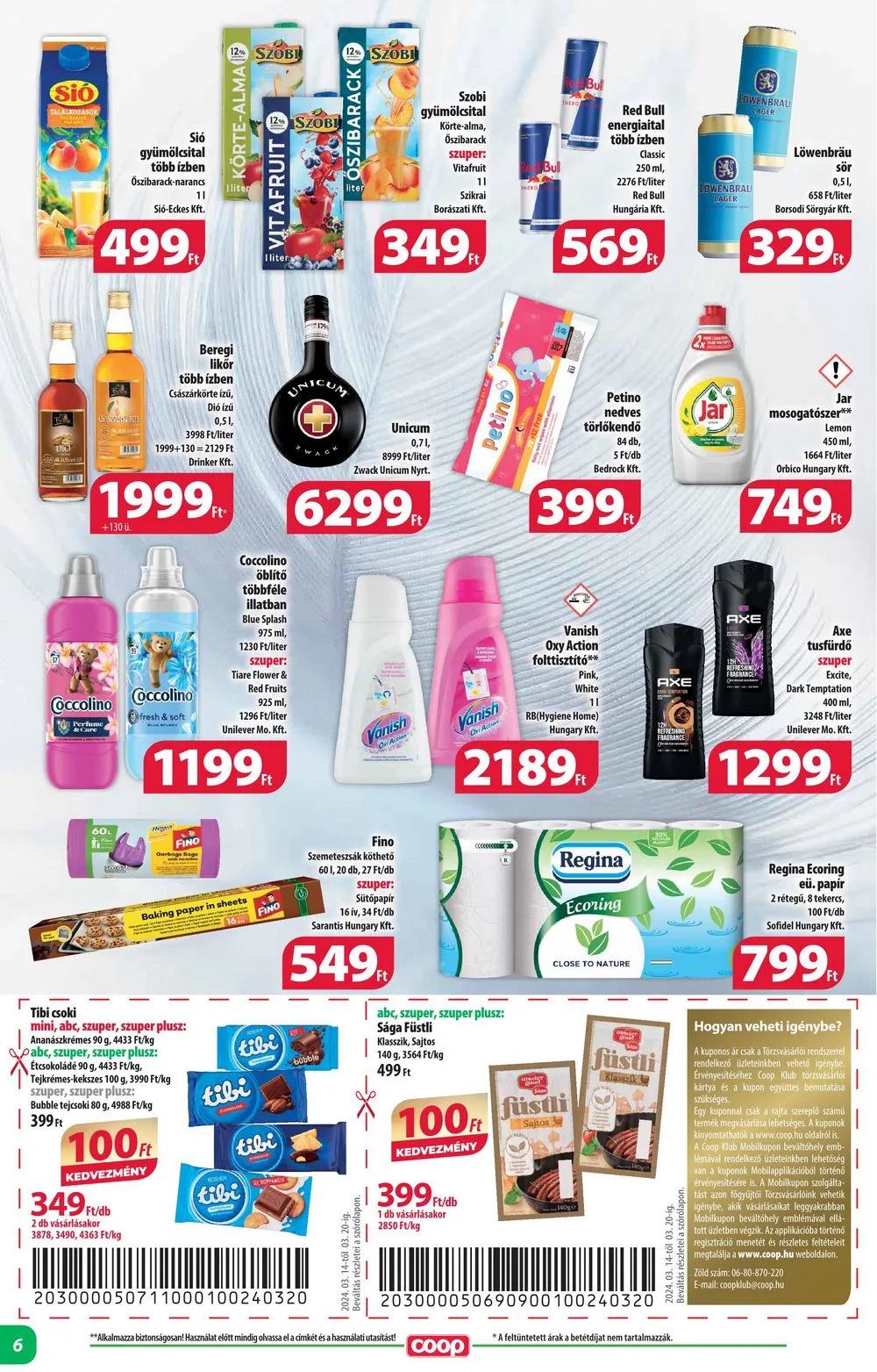 Coop akciós újság Alföld 03.14–03.20 – 6. oldal