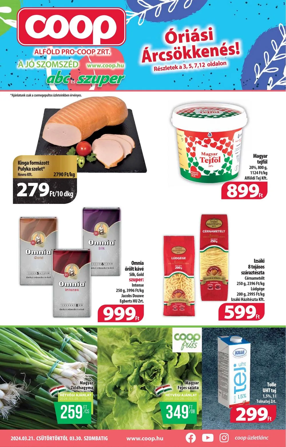 Coop akciós újság Alföld 03.21–03.30