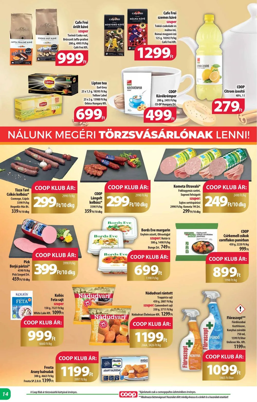 Coop akciós újság Alföld 03.21–03.30 – 14. oldal