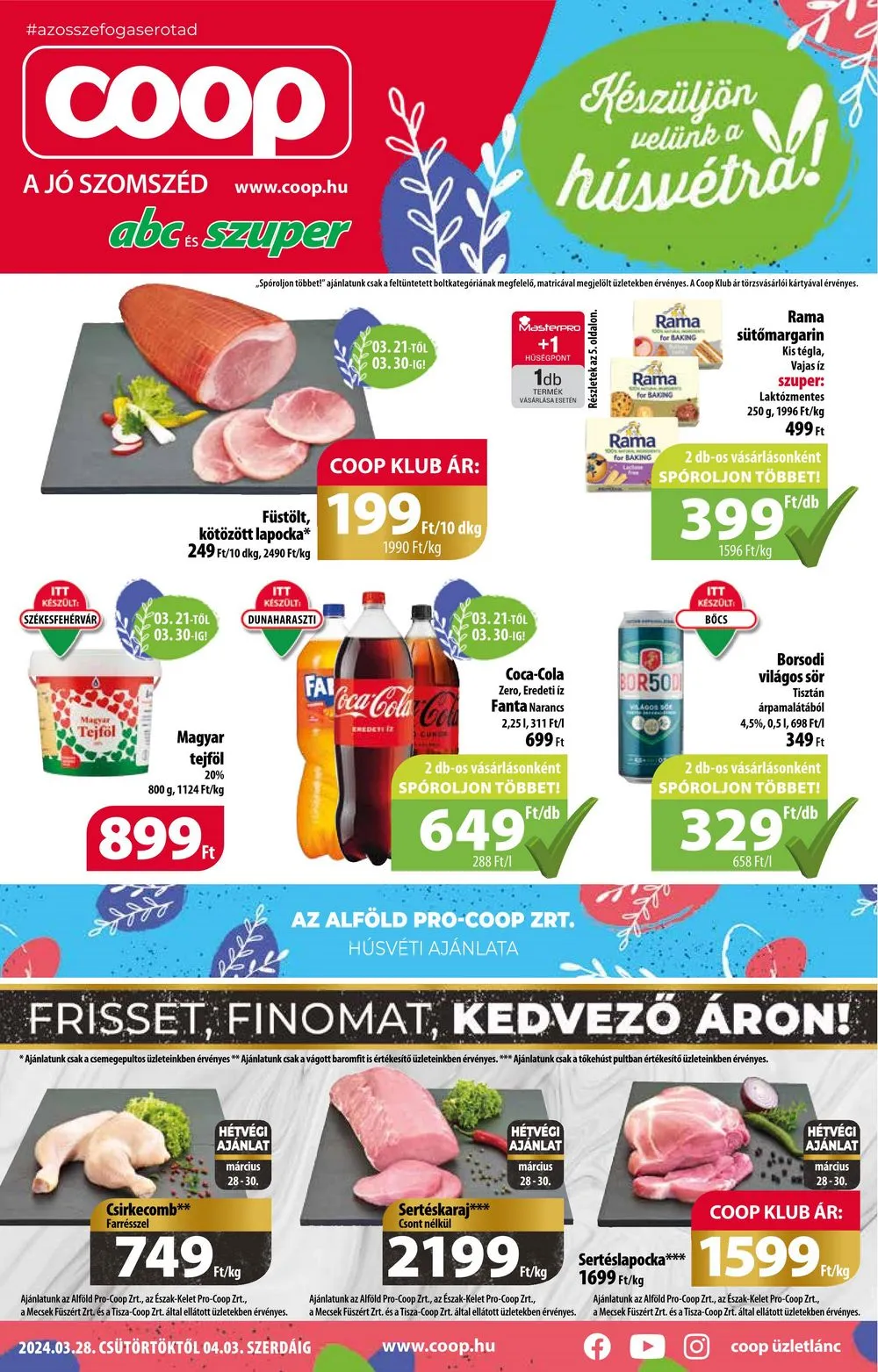 Coop akciós újság Alföld 03.28–04.03