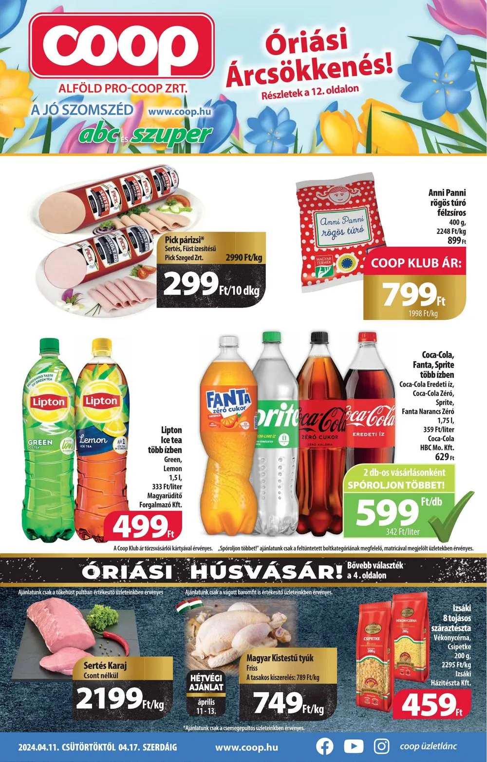 Coop akciós újság Alföld 04.11–04.17