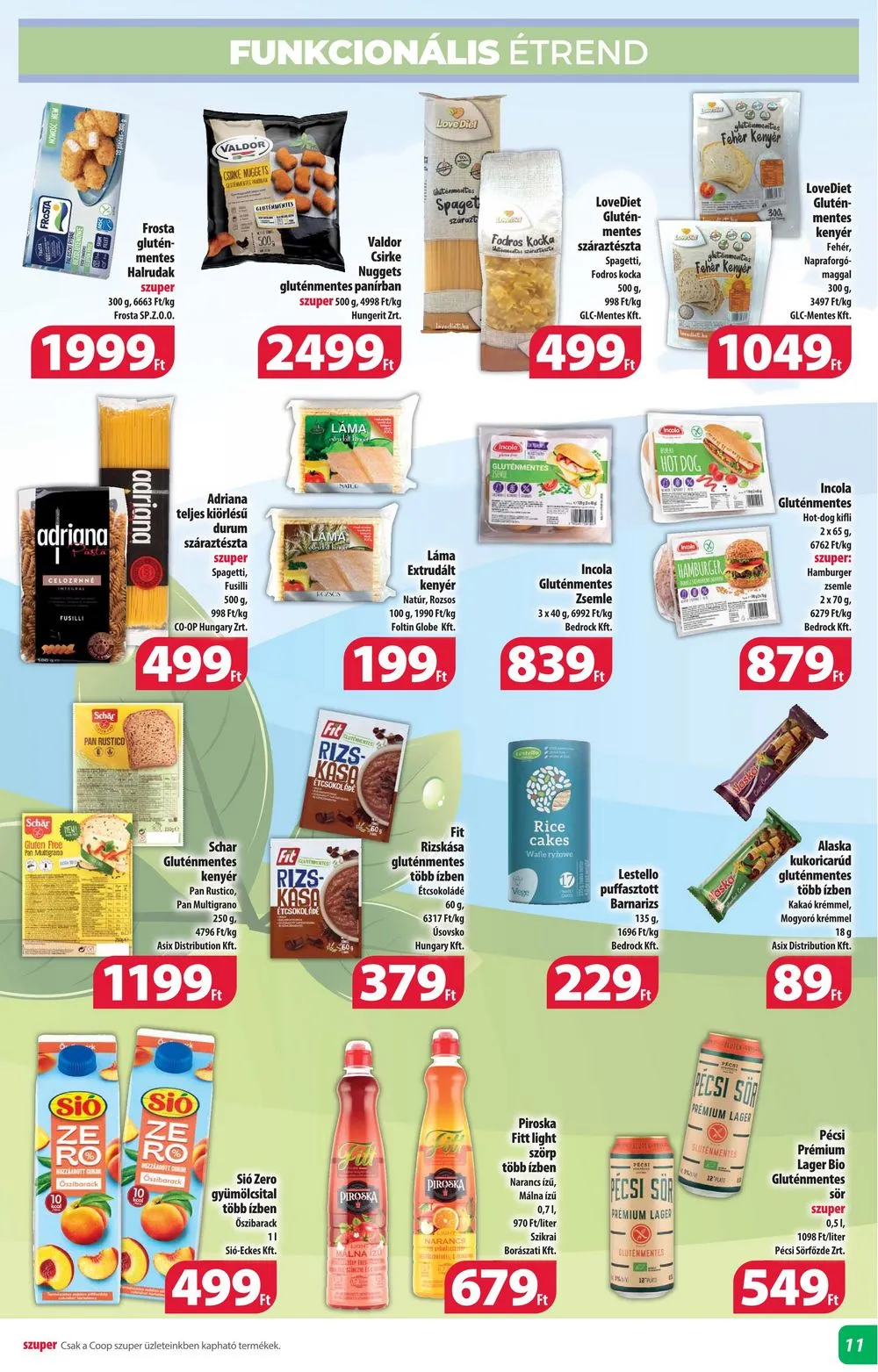 Coop akciós újság Alföld 04.11–04.17 – 11. oldal