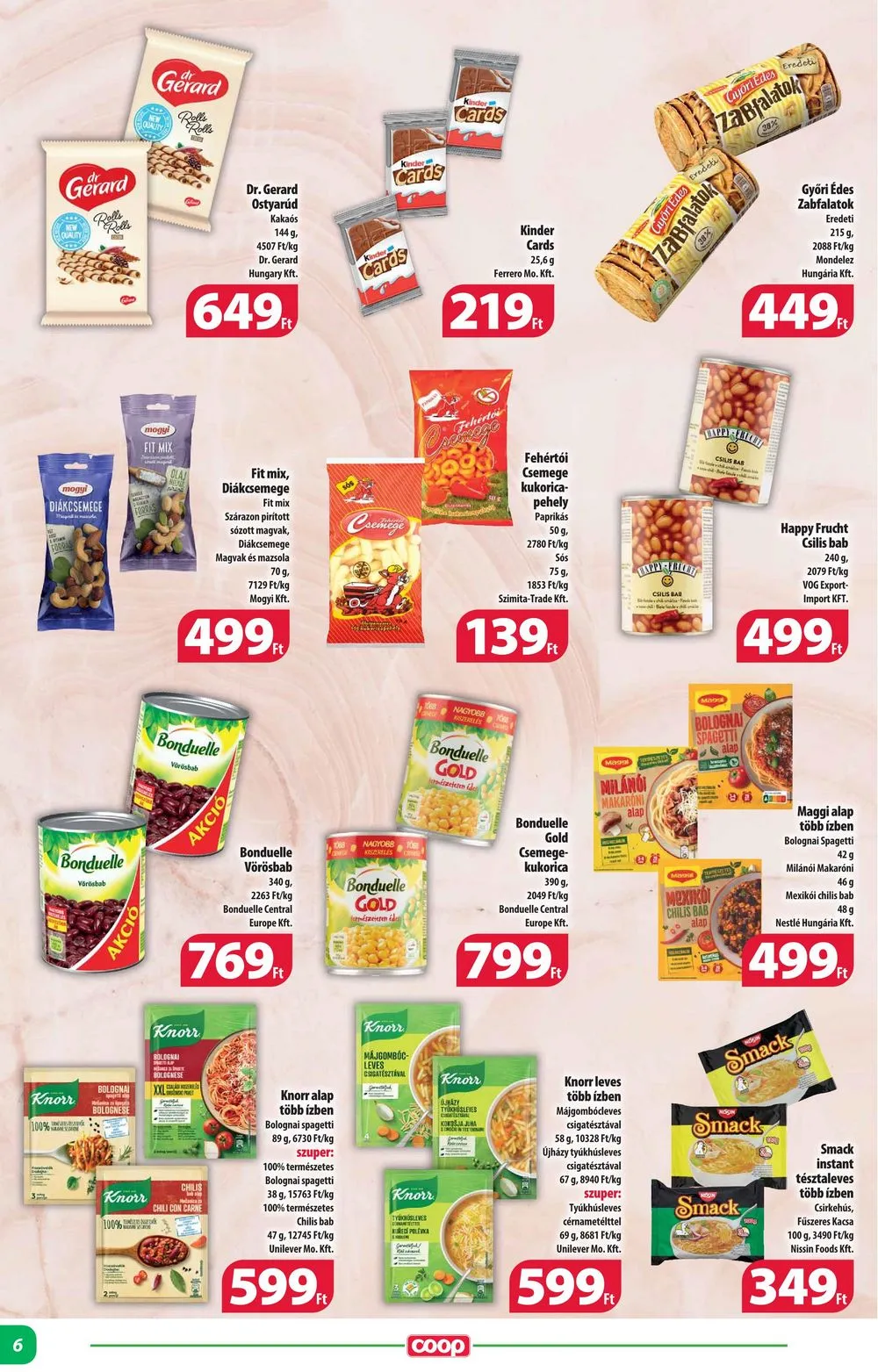 Coop akciós újság Alföld 04.11–04.17 – 6. oldal