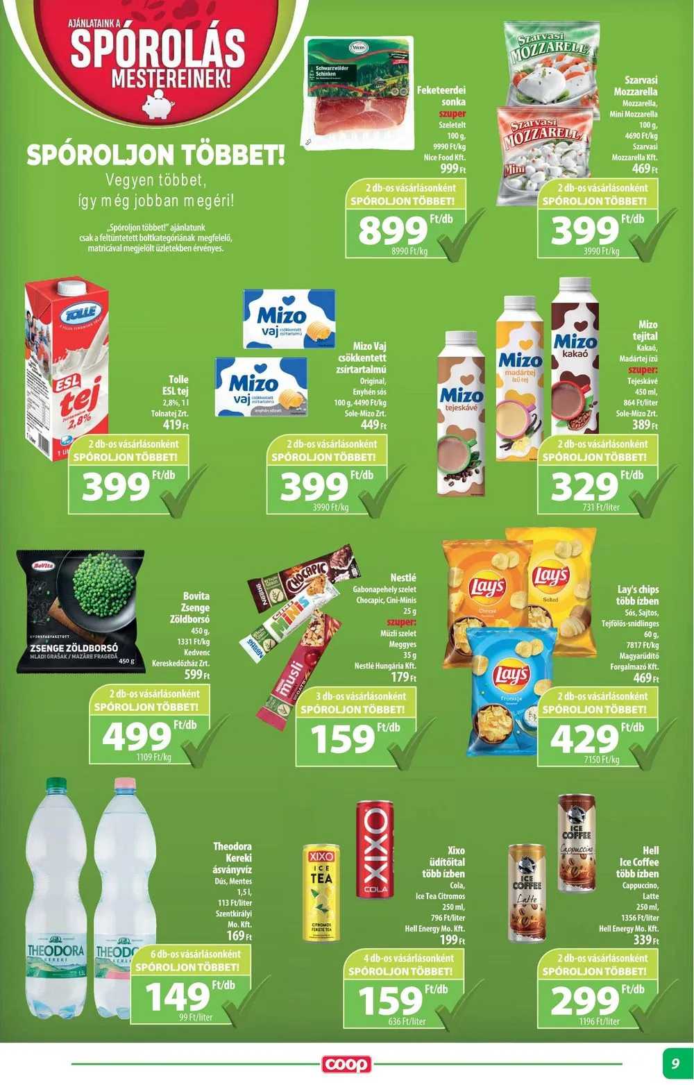 Coop akciós újság Alföld 04.11–04.17 – 9. oldal
